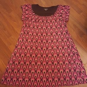 Pink short sleeve dress